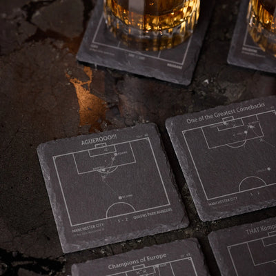 Soccer's Greatest Goals: Slate Coasters