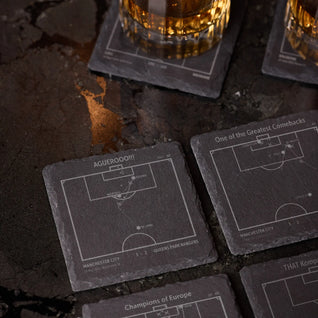 Football's Greatest Goals: Slate Coasters