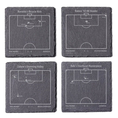 Soccer's Greatest Goals: Slate Coasters