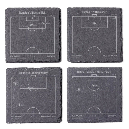 Soccer's Greatest Goals: Slate Coasters