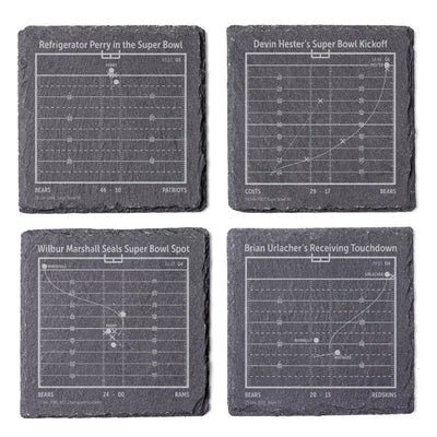 NFL's Greatest Plays: Slate Coasters
