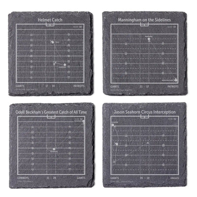NFL's Greatest Plays: Slate Coasters