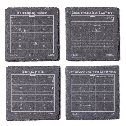 NFL's Greatest Plays: Slate Coasters