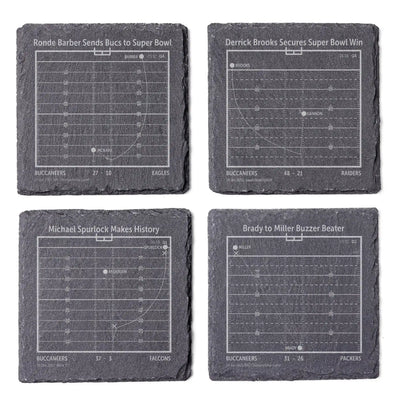 NFL's Greatest Plays: Slate Coasters