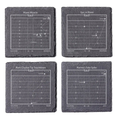 NFL's Greatest Plays: Slate Coasters