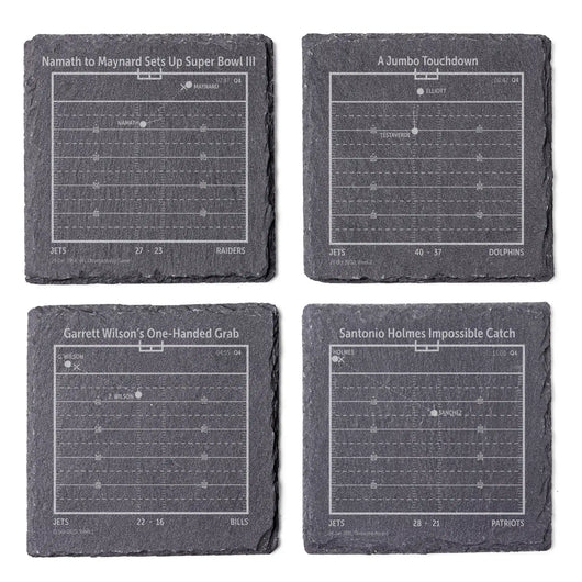 NFL's Greatest Plays: Slate Coasters