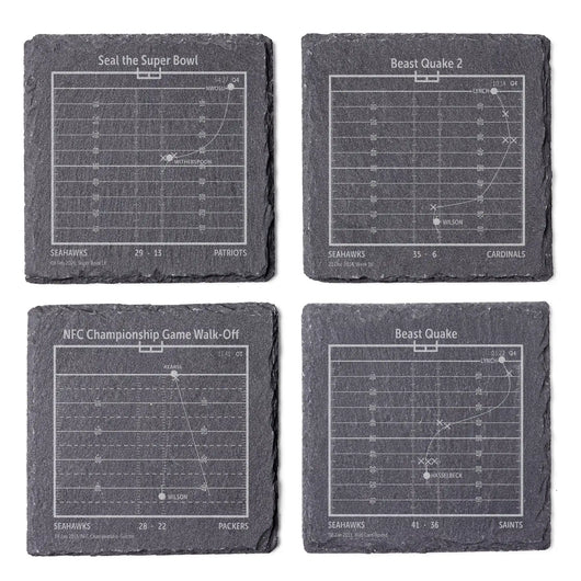 NFL's Greatest Plays: Slate Coasters