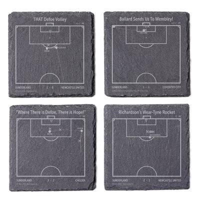 Soccer's Greatest Goals: Slate Coasters