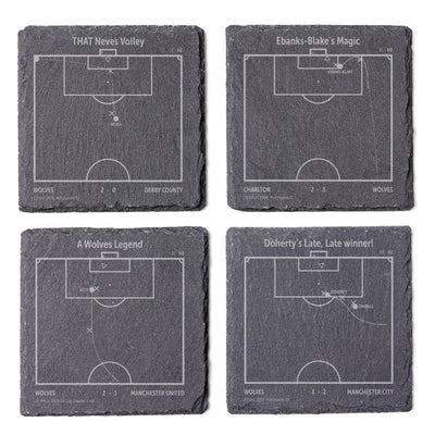Soccer's Greatest Goals: Slate Coasters