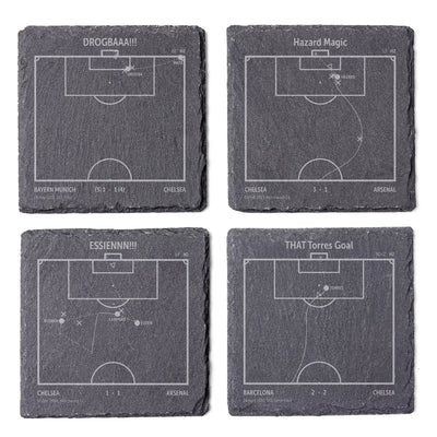 Soccer's Greatest Goals: Slate Coasters