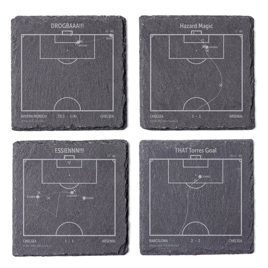 Soccer's Greatest Goals: Slate Coasters