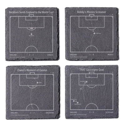 Soccer's Greatest Goals: Slate Coasters