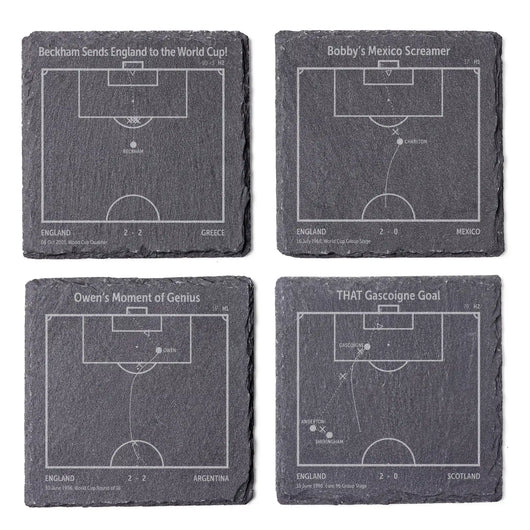 Soccer's Greatest Goals: Slate Coasters