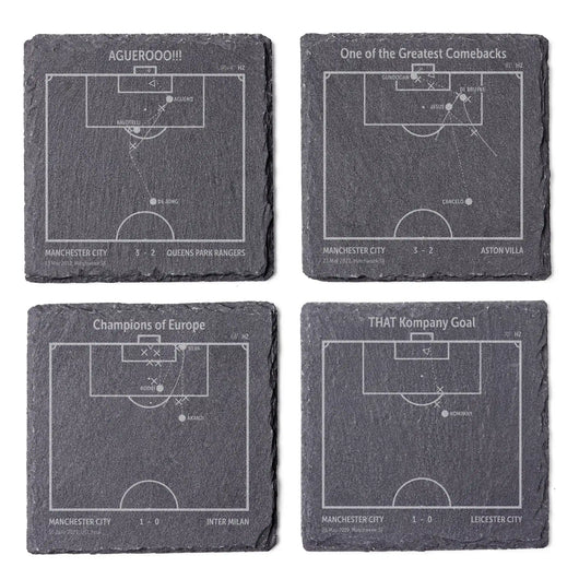 Soccer's Greatest Goals: Slate Coasters