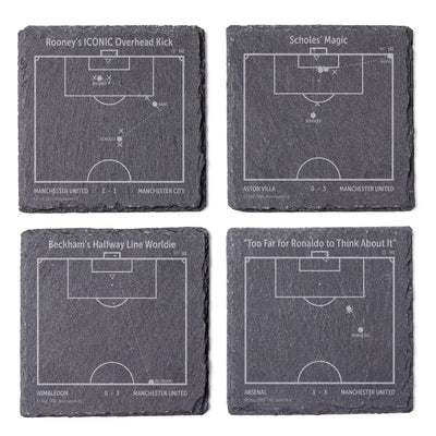 Soccer's Greatest Goals: Slate Coasters