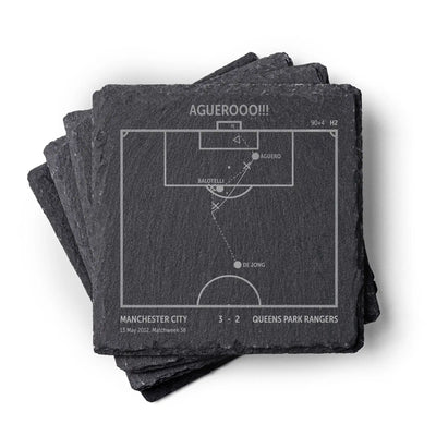 Soccer's Greatest Goals: Slate Coasters