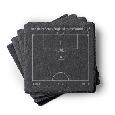 Soccer's Greatest Goals: Slate Coasters
